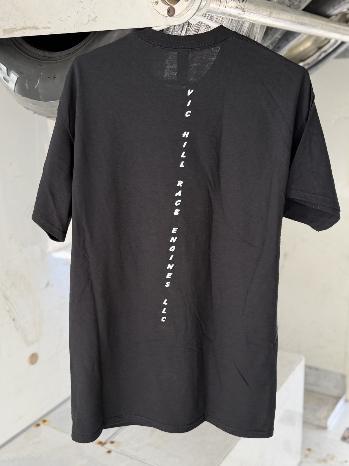 Black "Vic Hill Circle Logo" Adult Short Sleeve T-Shirt