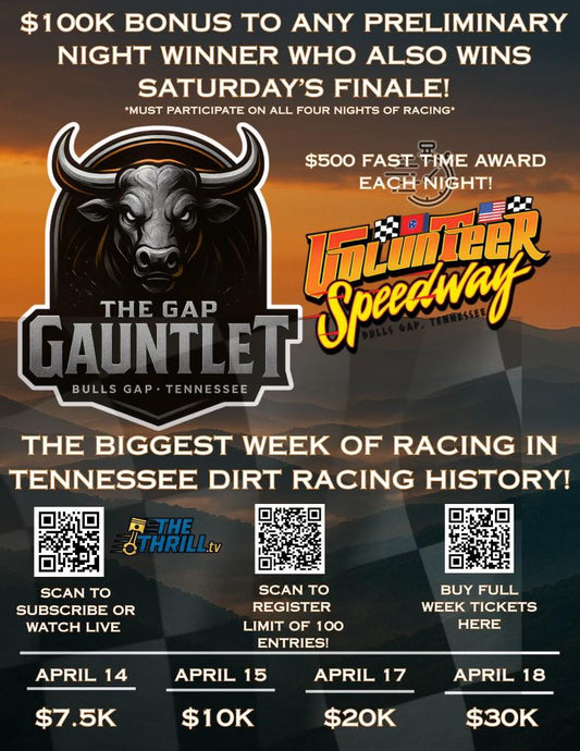 Fan & Driver Info for Gauntlet at the Gap Week