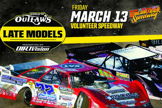 The World of Outlaws ARE COMING to Volunteer Speedway this Friday, March 13!