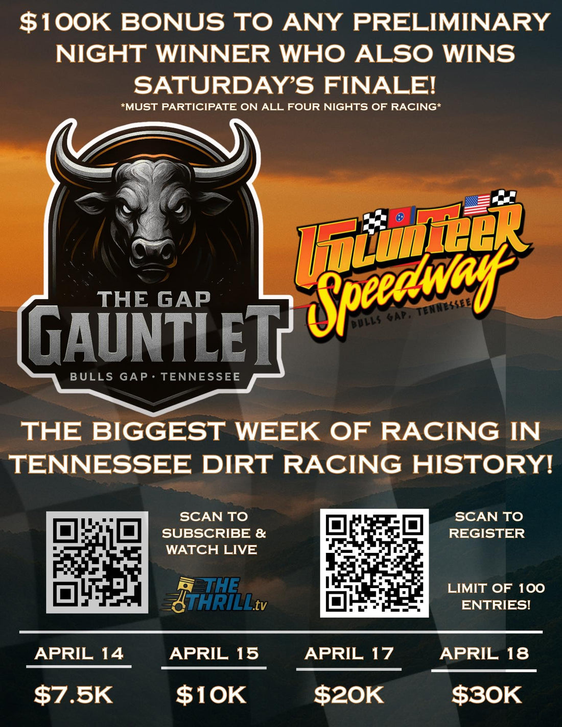 Registration Now Open for The Gauntlet at The Gap!!!