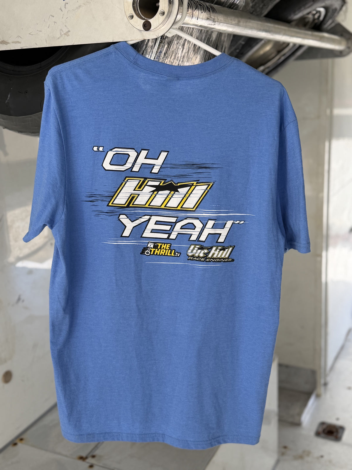 Blue "Oh Hill Yeah" Adult Short Sleeve T-Shirt