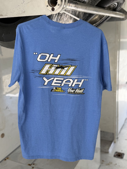 Blue "Oh Hill Yeah" Adult Short Sleeve T-Shirt