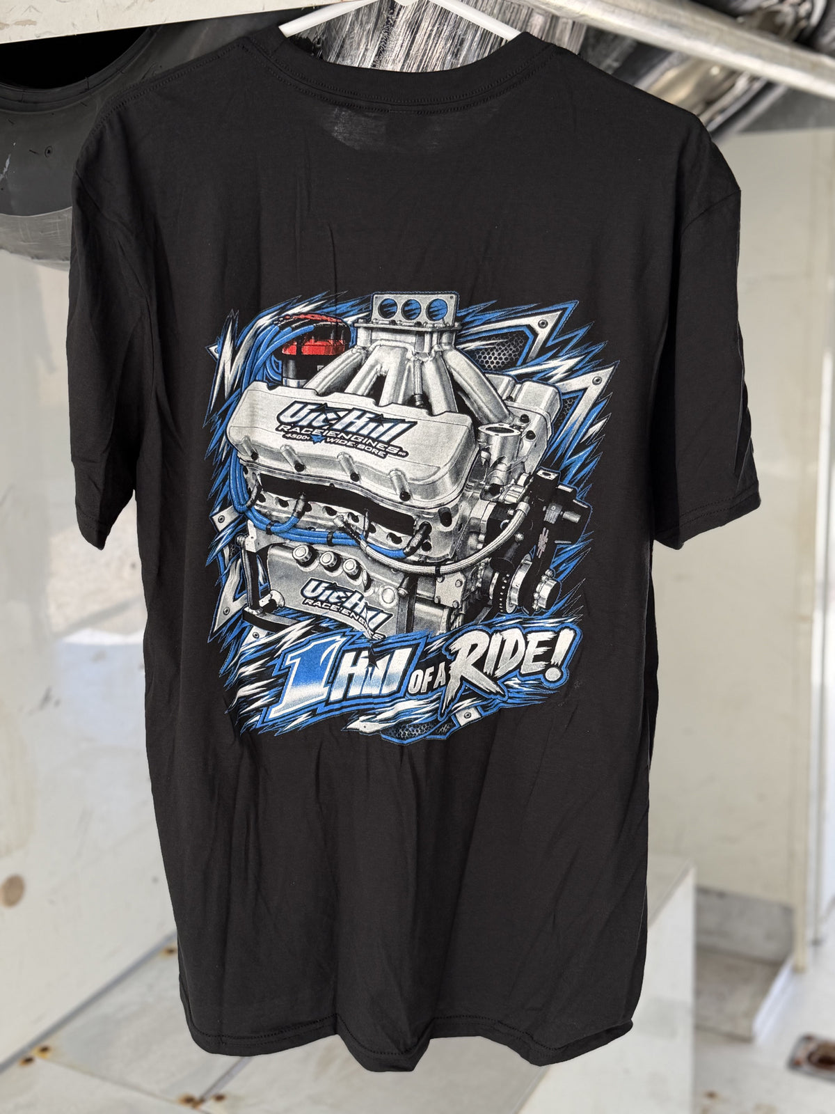 Black "1 Hill of a Ride" Adult Short Sleeve T-Shirt