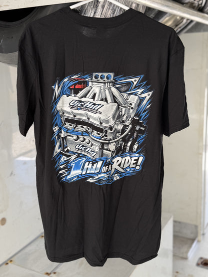 Black "1 Hill of a Ride" Adult Short Sleeve T-Shirt
