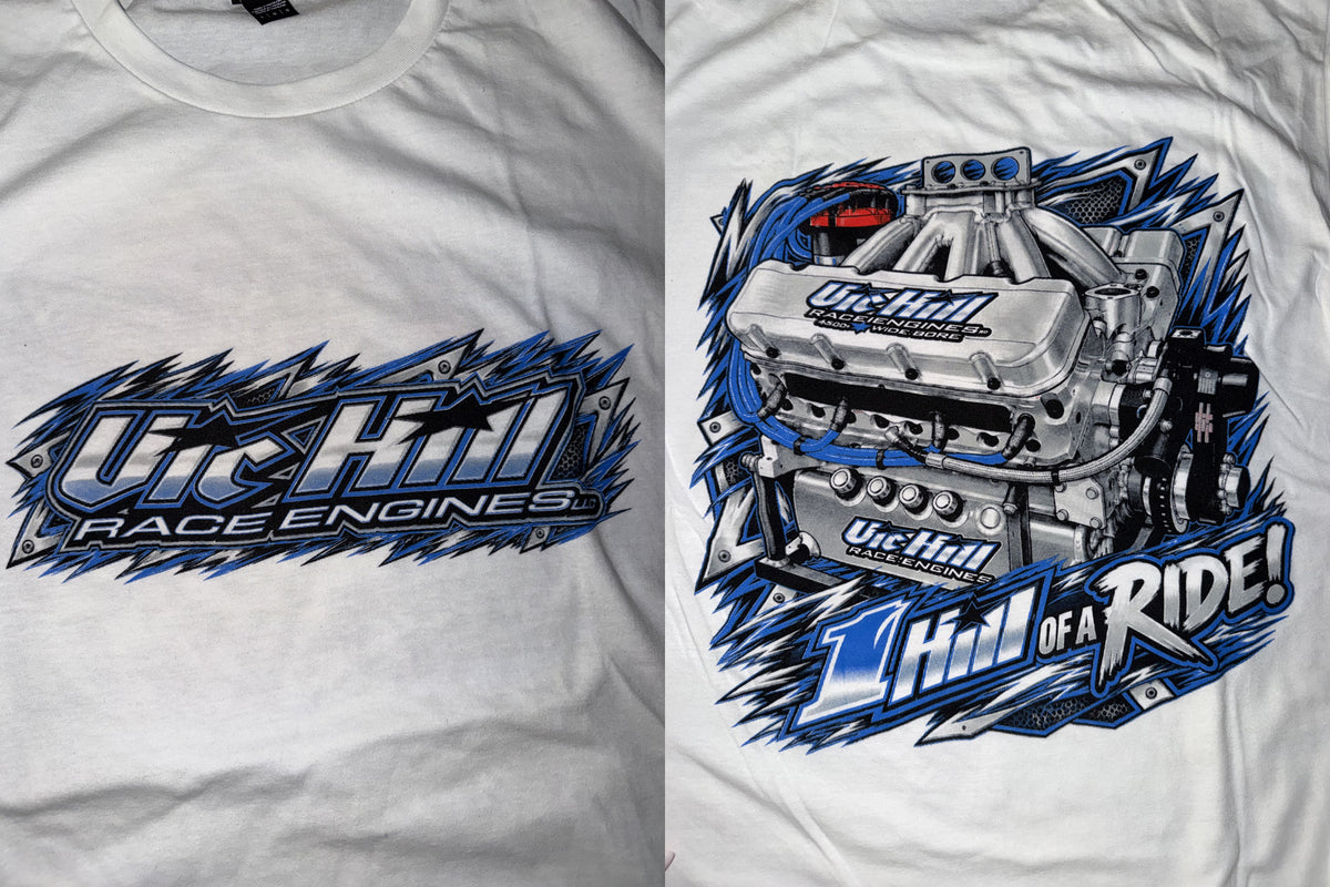 White "1 Hill of a Ride" Adult Short Sleeve T-Shirt