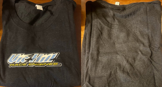 Black Vic Hill Race Engines Simple Logo Short Sleeve Shirt